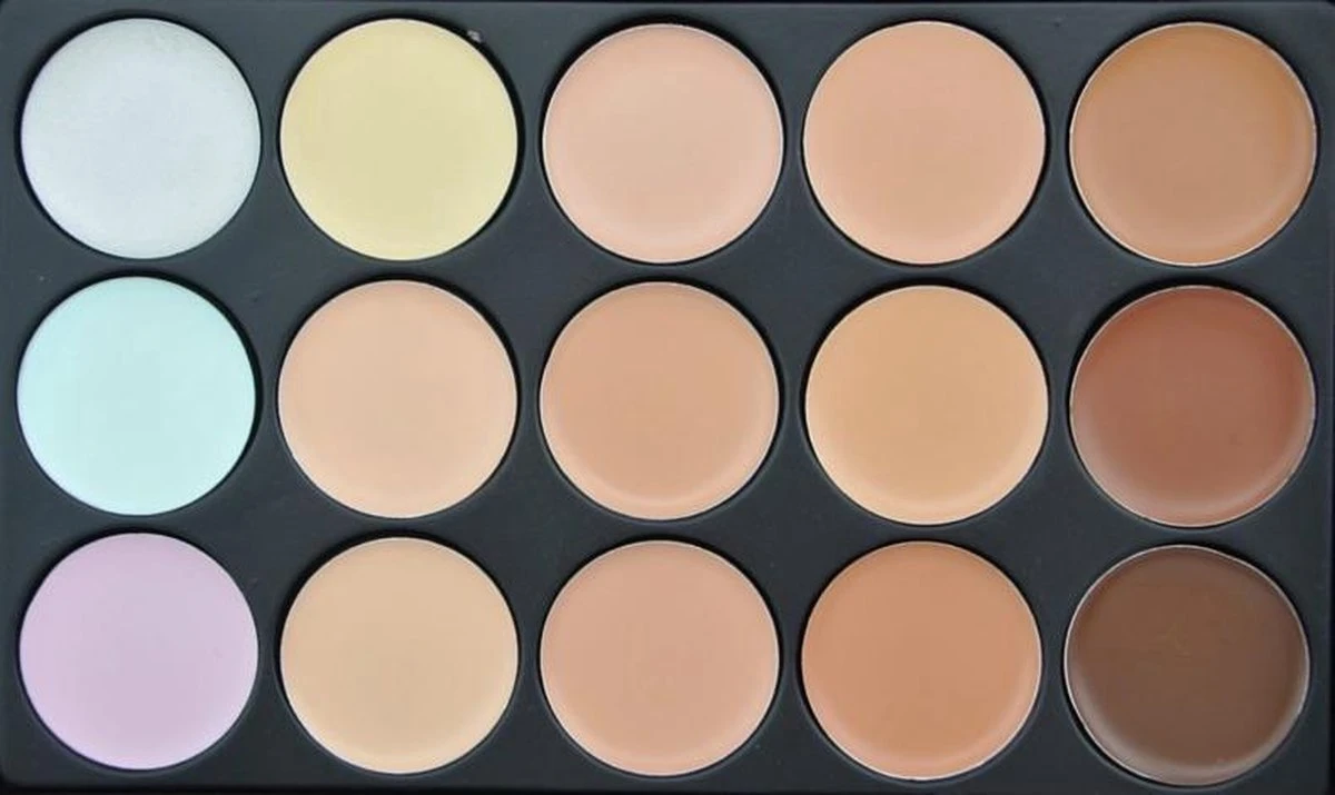 Evvie Contouring Set/ Concealer Palette Met 10-delige Kabuki Kwasten Set 12 Evvie Contouring Set/ Concealer Palette Met 10-delige Kabuki Kwasten Set - Afbeelding 10