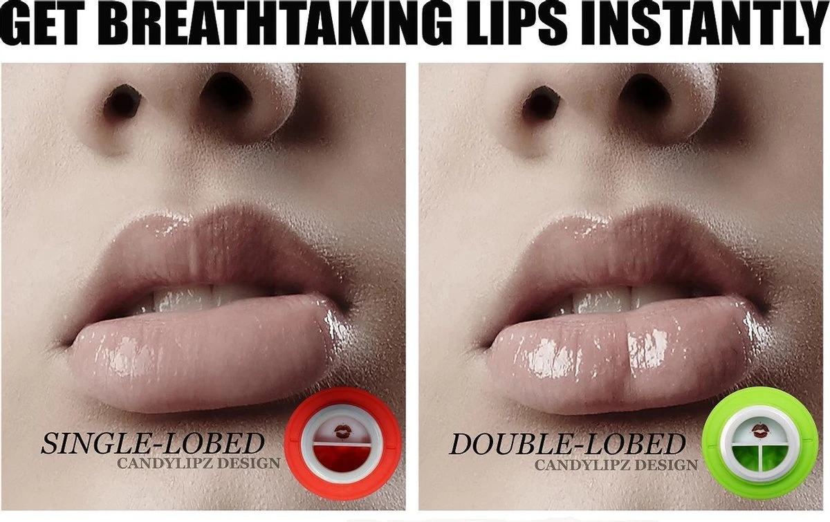 CandyLipz Lip Plumper Groen - Double Lobed - Volle Lippen Zonder Fillers - Candy Lipz 6 CandyLipz Lip Plumper Groen - Double Lobed - Volle Lippen Zonder Fillers - Candy Lipz - Afbeelding 4