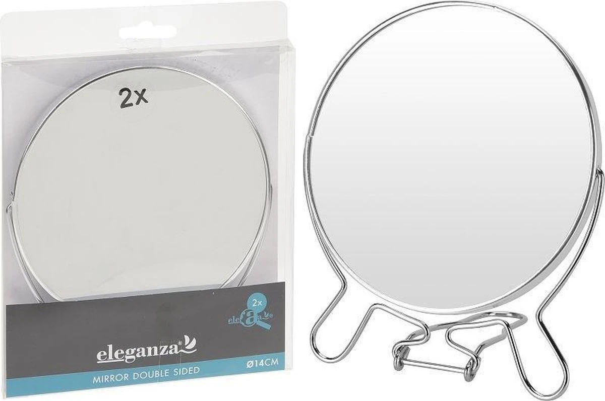 Eleganza Ronde Make-up Spiegel Met Vergroting Kantelbaar 3 Eleganza Ronde Make-up Spiegel Met Vergroting Kantelbaar