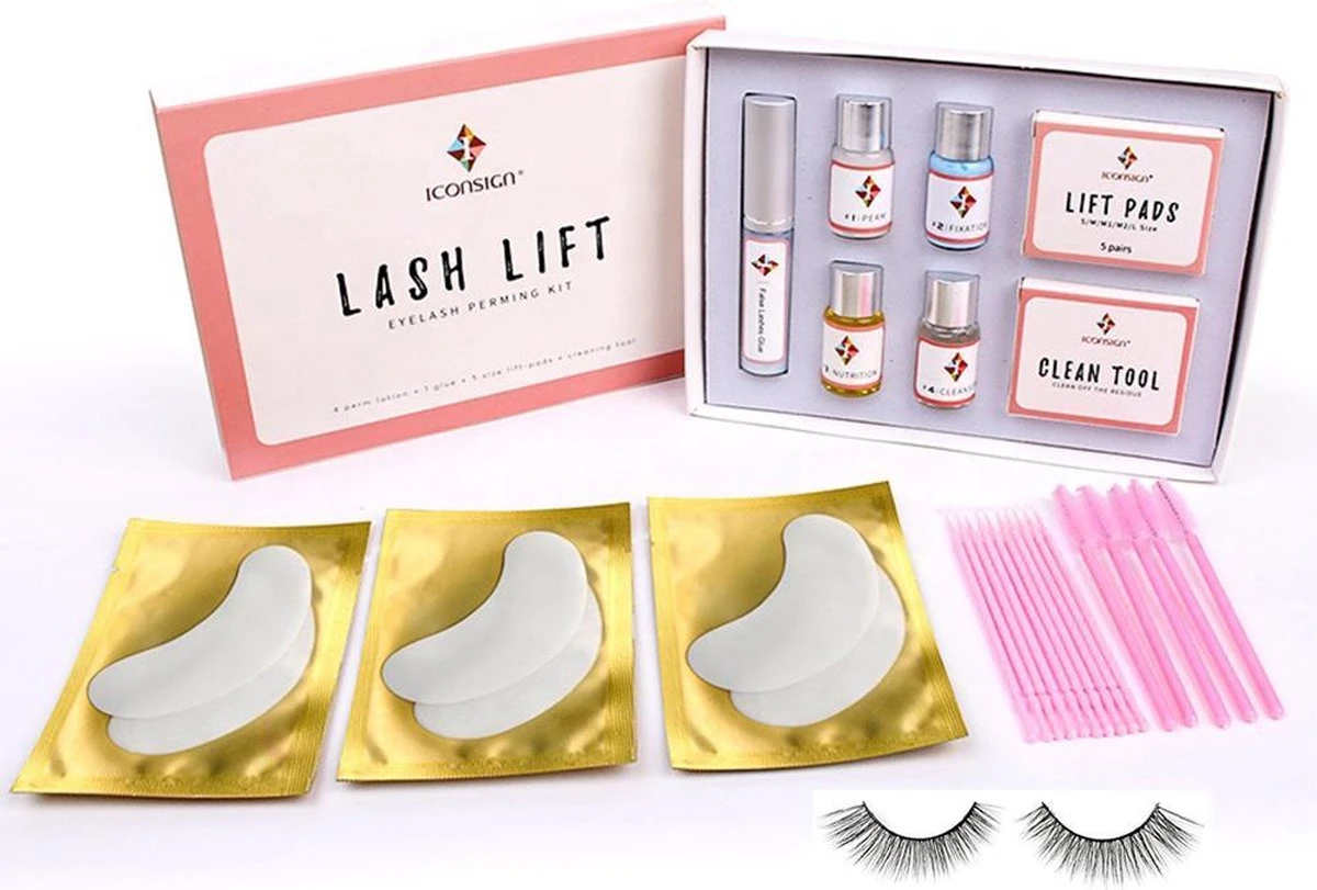 Iconsign® Wimperlifting Set / Lash Lift Kit - 25-Delige - Setje LashGo® Nep Wimpers Inbegrepen - Natuurlijk Wimper Krullen - Wimperliftingset 3 Iconsign® Wimperlifting Set / Lash Lift Kit - 25-Delige - Setje LashGo® Nep Wimpers Inbegrepen - Natuurlijk Wimper Krullen - Wimperliftingset