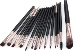 Evvie 20-delige Make-up Kwasten Set - Rosé Zwart 10 Evvie 20-delige Make-up Kwasten Set - Rosé Zwart -Cosmetica Winkel 1200x825 2