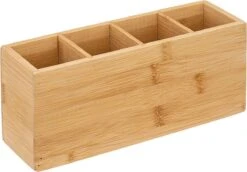 Five® Make-up Kwastenhouder Bamboe - Hout - Sorteervakken & Duurzaam -Cosmetica Winkel 1200x834