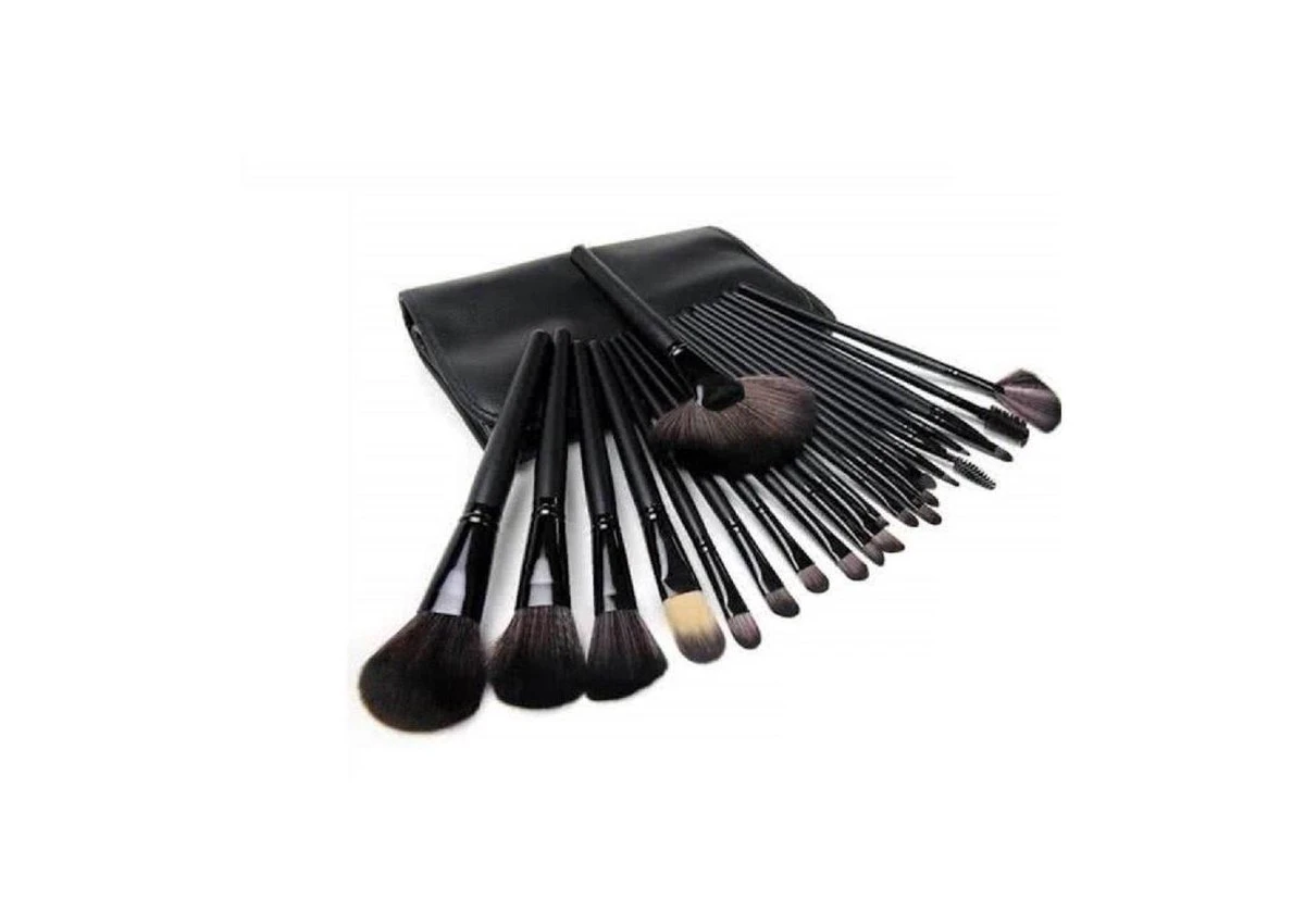 Femuniq Professionele Make-up Kwasten - Kwastenset - Zwart - 24 Stuks 6 Femuniq Professionele Make-up Kwasten - Kwastenset - Zwart - 24 Stuks - Afbeelding 4