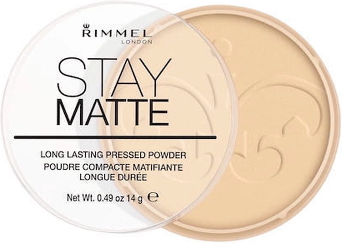 Rimmel London Stay Matte Pressed Powder - 001 Transparent - Powder 20 Rimmel London Stay Matte Pressed Powder - 001 Transparent - Powder - Afbeelding 18