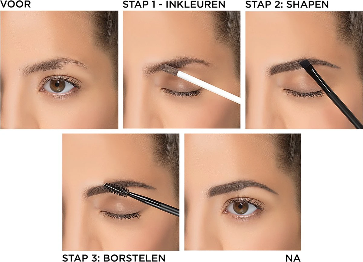 L'Oréal Paris Unbelieva Brow Wenkbrauwgel - 104 Chatain - Licht Bruin - Waterproof - 3.4 Ml 6 L'Oréal Paris Unbelieva Brow Wenkbrauwgel - 104 Chatain - Licht Bruin - Waterproof - 3.4 Ml - Afbeelding 4