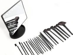 Cosmetica Visagie Make-up Kwasten Set - Professionele 24-Delige | Beauty Brush Kwasten Voor Mascara/Oogschaduw/Concealer/Foundation/Blush/Eyeliner/Highlighter/Poederkwast | Contourkwast Make-up Borstels Penselen -Cosmetica Winkel 1200x908 1