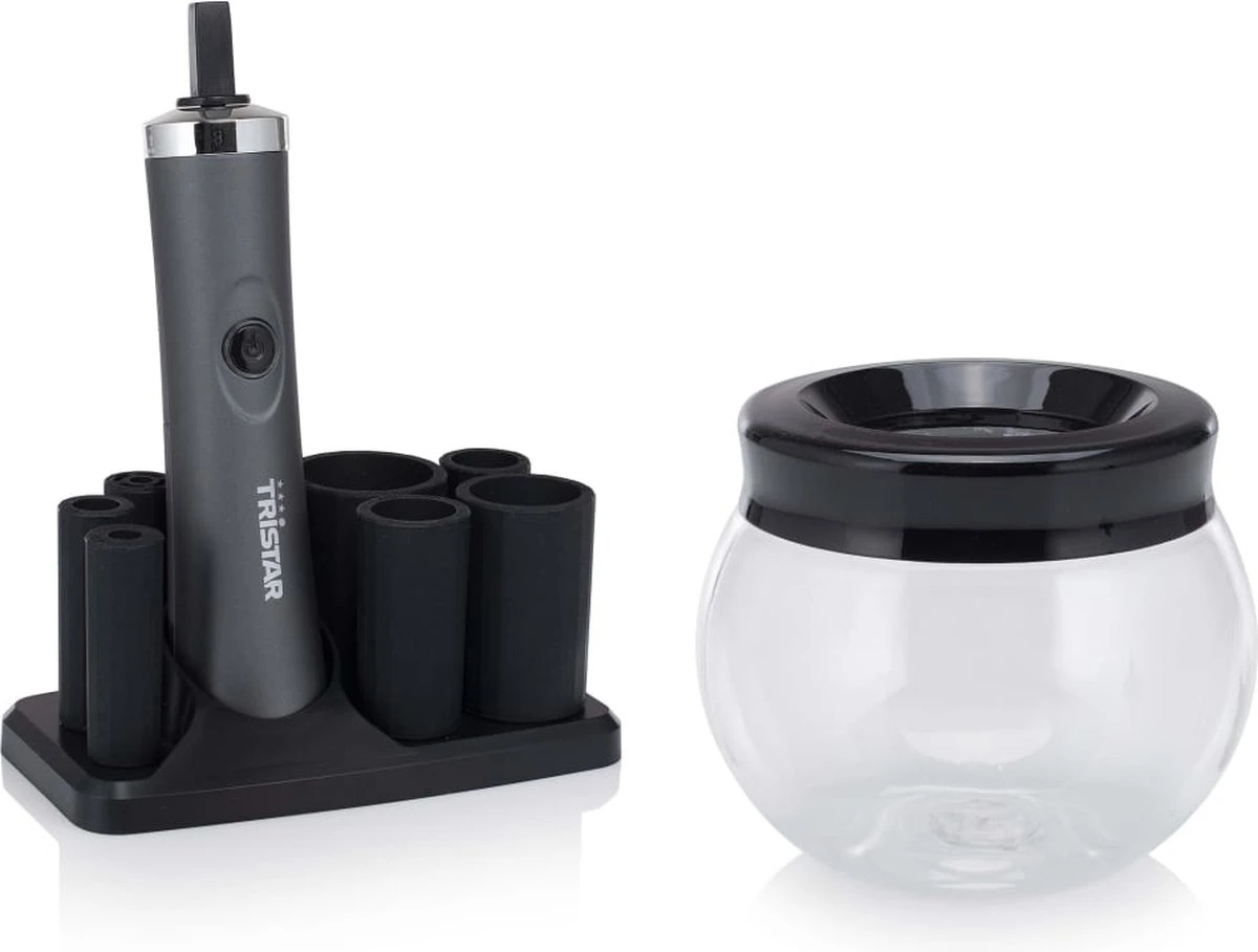 Tristar MB-2020 Make-up Kwastenreiniger – Reinigen én Drogen – Met 8 Rubberen Houders 12 Tristar MB-2020 Make-up Kwastenreiniger – Reinigen én Drogen – Met 8 Rubberen Houders - Afbeelding 10
