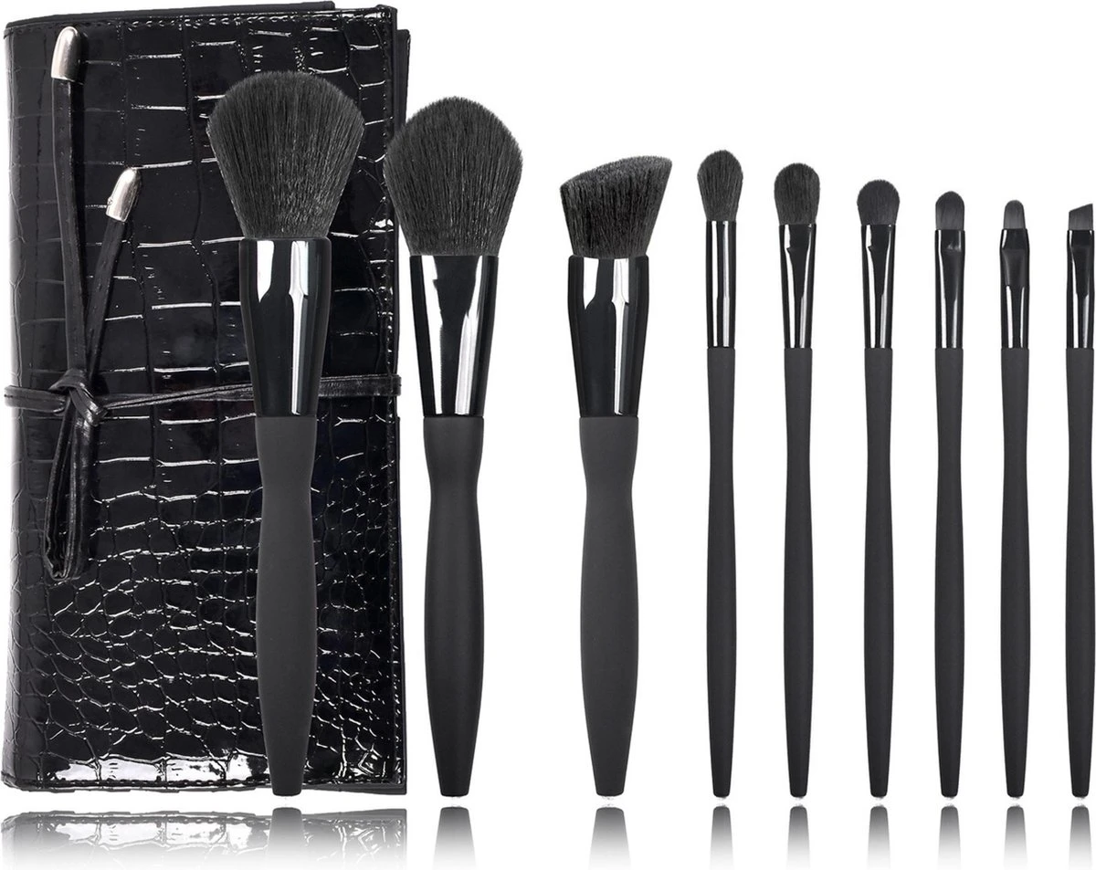 Professioneel Make Up Kwasten Set - Make Up Penselen Set - Vegan - 9 Makeup Kwasten 3 Professioneel Make Up Kwasten Set - Make Up Penselen Set - Vegan - 9 Makeup Kwasten