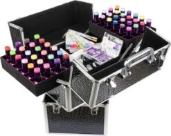 Cosmetica Of Nagel Koffer XL Zwart Glad 11 Cosmetica Of Nagel Koffer XL Zwart Glad -Cosmetica Winkel 1200x955 2