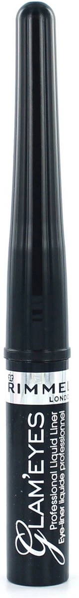 Rimmel London Glam'Eyes Professional Liquid Eyeliner - 001 Black Glamour 9 Rimmel London Glam'Eyes Professional Liquid Eyeliner - 001 Black Glamour - Afbeelding 7