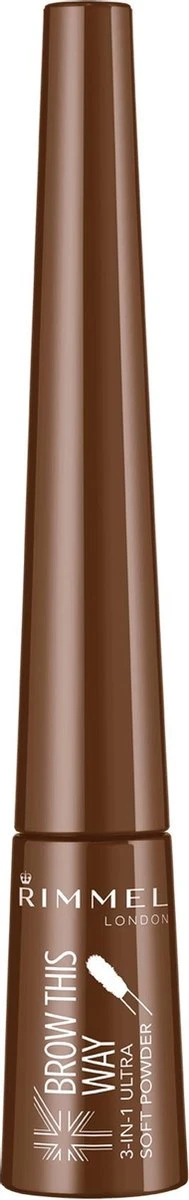 Rimmel London Brow This Way Wenkbrauwpoeder - 002 Bruin 6 Rimmel London Brow This Way Wenkbrauwpoeder - 002 Bruin - Afbeelding 4