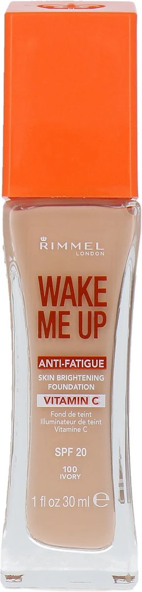Rimmel London Rimmel - Wake Me Up Foundation With Vitamine C - Ivory 4 Rimmel London Rimmel - Wake Me Up Foundation With Vitamine C - Ivory - Afbeelding 2