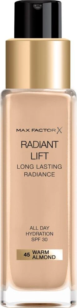 Max Factor Radiant Lift FD - 45 Warm Almond 14 Max Factor Radiant Lift FD - 45 Warm Almond -Cosmetica Winkel 300x1200 4