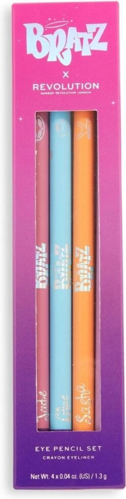 Makeup Revolution X Bratz Kohl Liner Set - Eyeliner/Oogpotlood Set - Pastel Lila, Roze, Oranje & Blauw -Cosmetica Winkel 303x1200 1
