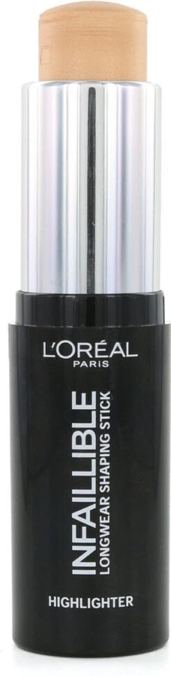 L'Oréal Infallible Longwear Shaping Highlighter Stick - 502 Gold Is Cold -Cosmetica Winkel 304x1200 6