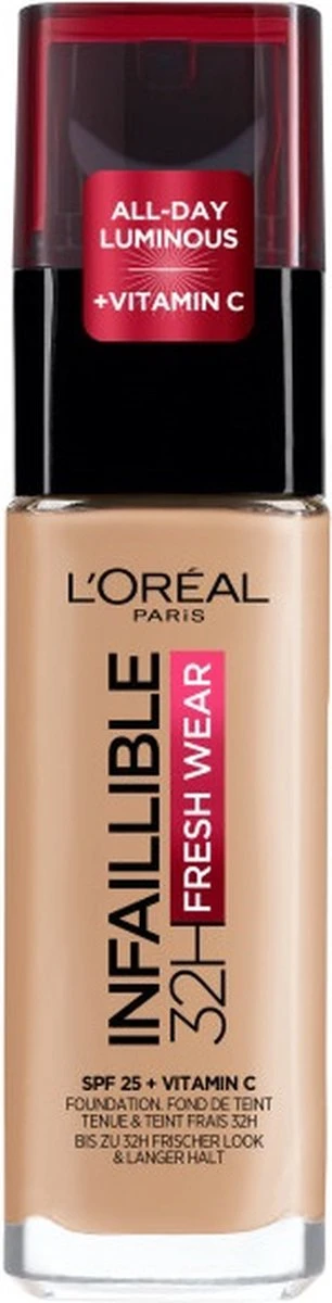 L'Oréal Paris Infaillible 24H Fresh Wear Foundation - 140 Golden Beige - Langhoudend 7 L'Oréal Paris Infaillible 24H Fresh Wear Foundation - 140 Golden Beige - Langhoudend - Afbeelding 5