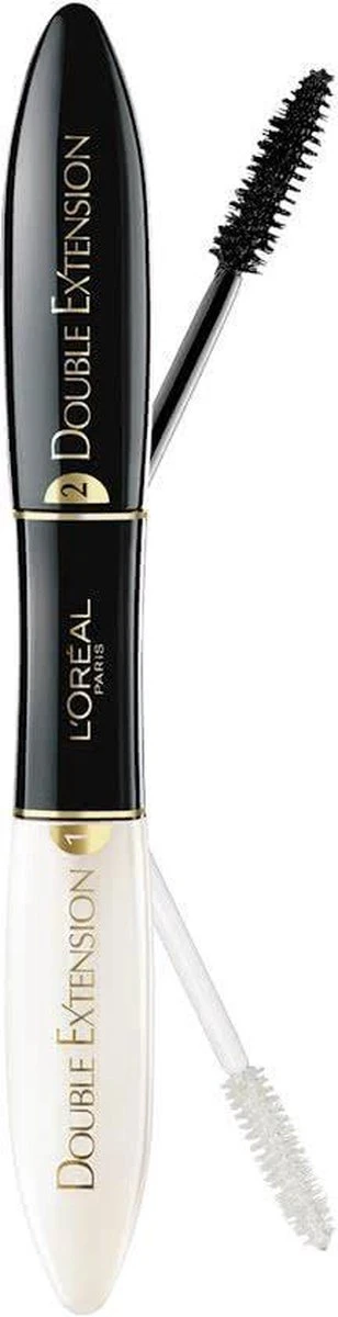 L’Oréal Mascara – Double Extension Extra Black , 12 Ml - 1 Stuks 5 L’Oréal Mascara – Double Extension Extra Black , 12 Ml - 1 Stuks - Afbeelding 3