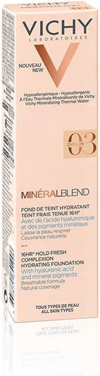Vichy Minéralblend Foundation - 03 Gymsum - 30 Ml 4 Vichy Minéralblend Foundation - 03 Gymsum - 30 Ml - Afbeelding 2