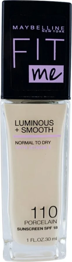 Maybelline - Fit Me Luminous & Smooth Foundation - Porcelain 110 9 Maybelline - Fit Me Luminous & Smooth Foundation - Porcelain 110 -Cosmetica Winkel 331x1200