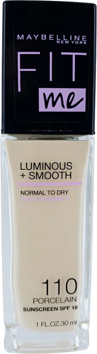 Maybelline - Fit Me Luminous & Smooth Foundation - Porcelain 110 5 Maybelline - Fit Me Luminous & Smooth Foundation - Porcelain 110 - Afbeelding 3