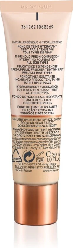 Vichy Minéralblend Foundation - 03 Gymsum - 30 Ml 21 Vichy Minéralblend Foundation - 03 Gymsum - 30 Ml -Cosmetica Winkel 355x1200 10