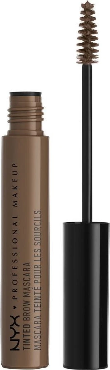 NYX Professional Makeup Tinted Brow Mascara - Chocolate TBM02 - Wenkbrauwgel 5 NYX Professional Makeup Tinted Brow Mascara - Chocolate TBM02 - Wenkbrauwgel - Afbeelding 3