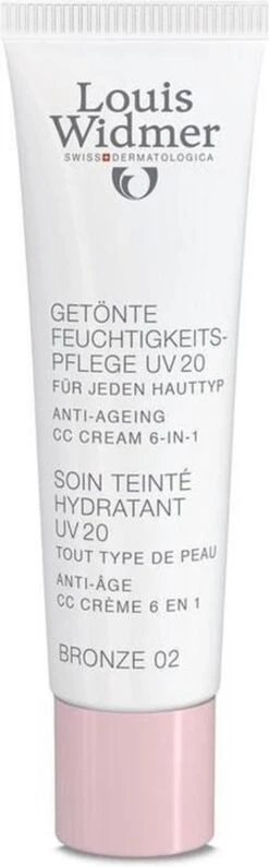 Louis Widmer CC-cream (getinte Dagverzorging UV20) Nr.2 Bronze Ongeparfumeerd