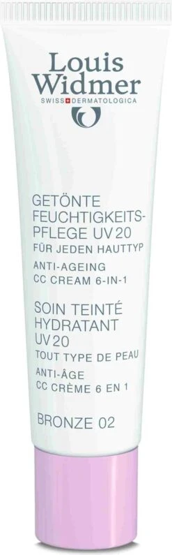 Louis Widmer CC-cream (getinte Dagverzorging UV20) Nr.2 Bronze Ongeparfumeerd -Cosmetica Winkel 373x1200 4