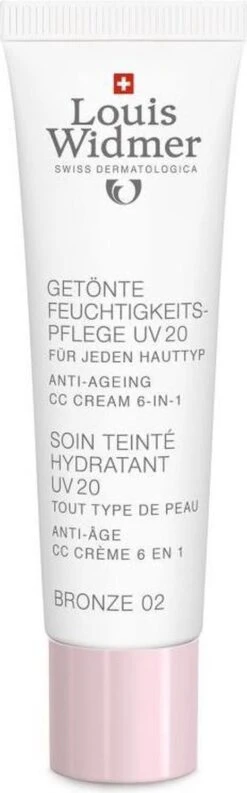 Louis Widmer CC-cream (getinte Dagverzorging UV20) Nr.2 Bronze Ongeparfumeerd -Cosmetica Winkel 374x1200 2