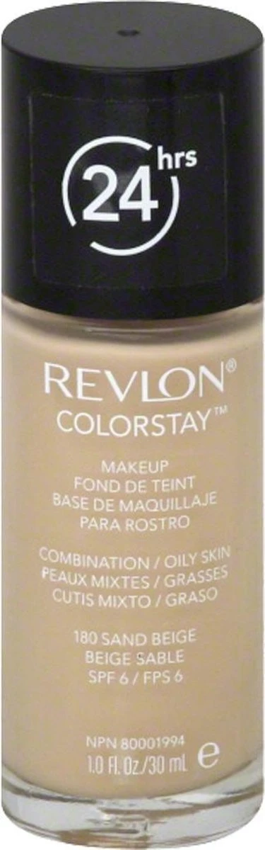 Revlon Colorstay Foundation With Pump - 180 Sand Beige (Oily Skin) 6 Revlon Colorstay Foundation With Pump - 180 Sand Beige (Oily Skin) - Afbeelding 4