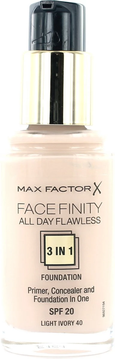 Max Factor Facefinity All Day Flawless 3-in-1 Liquid Foundation - 040 Ivory 3 Max Factor Facefinity All Day Flawless 3-in-1 Liquid Foundation - 040 Ivory