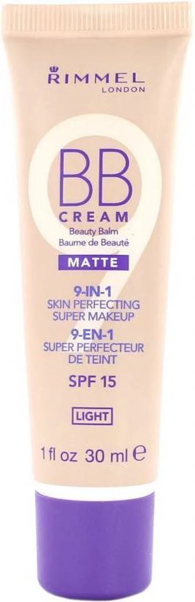 Rimmel London BB Cream 9-in-1 Matte Skin Perfecting Super Makeup - Light - BB Cream 3 Rimmel London BB Cream 9-in-1 Matte Skin Perfecting Super Makeup - Light - BB Cream