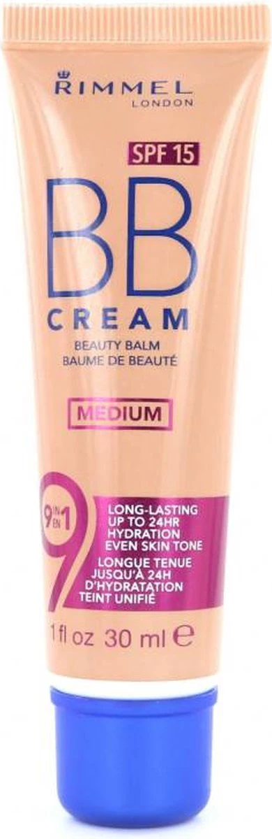 Rimmel London Rimmel Long Lasting BB Cream - Medium 4 Rimmel London Rimmel Long Lasting BB Cream - Medium - Afbeelding 2