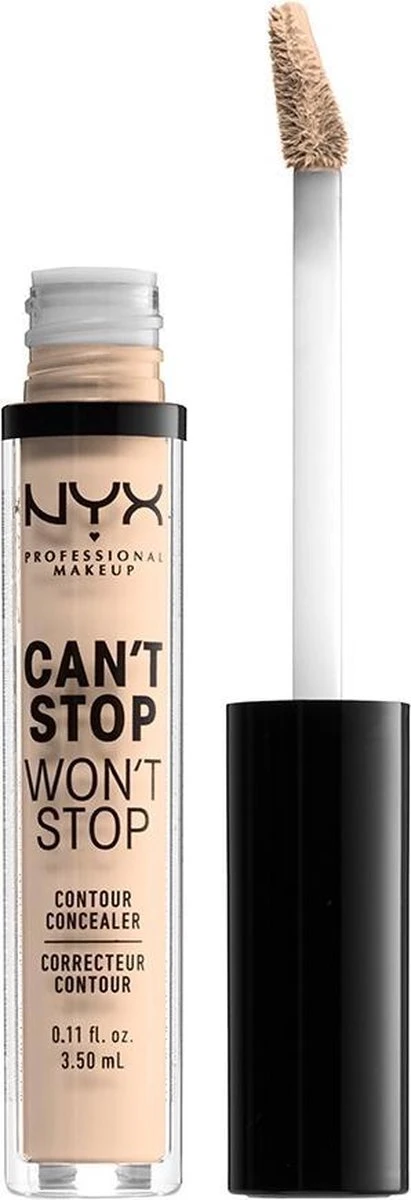 NYX Professional Makeup - Can't Stop Won't Stop Concealer - Light Ivory 4 NYX Professional Makeup - Can't Stop Won't Stop Concealer - Light Ivory - Afbeelding 2