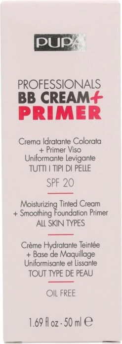Pupa Milano Professionals BB Cream + Primer - Nude 001 21 Pupa Milano Professionals BB Cream + Primer - Nude 001 -Cosmetica Winkel 427x1200 3