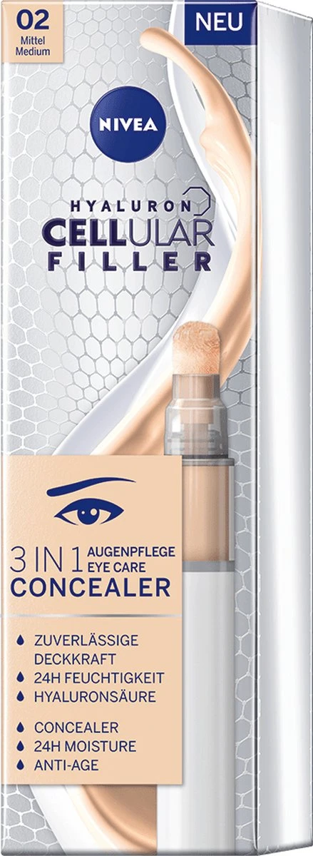 NIVEA Cellular Filler 3 In 1 Oogconcealermake-up 4 Ml 5 NIVEA Cellular Filler 3 In 1 Oogconcealermake-up 4 Ml - Afbeelding 3