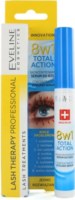 Eveline Cosmetics Lash Therapy Wimperserum 8in1 10ml. 8 Eveline Cosmetics Lash Therapy Wimperserum 8in1 10ml. -Cosmetica Winkel 449x1200