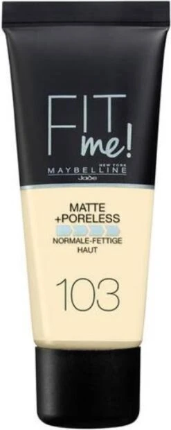Maybelline Fit Me Matte & Poreless Foundation - 103 Pure Ivo - 30 Ml 22 Maybelline Fit Me Matte & Poreless Foundation - 103 Pure Ivo - 30 Ml -Cosmetica Winkel 478x1200 1