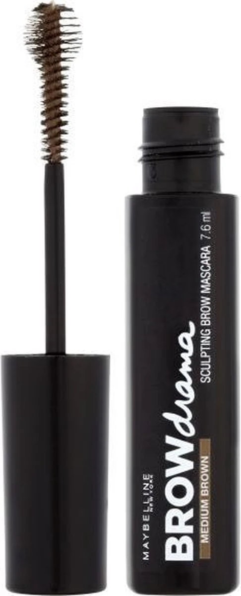 Maybelline Brow Drama - Medium Brown - Bruin - Wenkbrauwmascara 10 Maybelline Brow Drama - Medium Brown - Bruin - Wenkbrauwmascara - Afbeelding 8