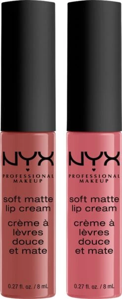 NYX Professional Makeup - Holidays 2022 Mrs Claus - Soft Matte Lip Cream Duo 02 - Roze -Cosmetica Winkel 492x1200