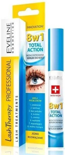 Eveline Cosmetics Lash Therapy Wimperserum 8in1 10ml. 10 Eveline Cosmetics Lash Therapy Wimperserum 8in1 10ml. -Cosmetica Winkel 502x1200