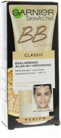 Garnier SkinActive BB Cream Classic Medium 5-in-1 Verzorging - 50 Ml -Cosmetica Winkel 533x1200 2