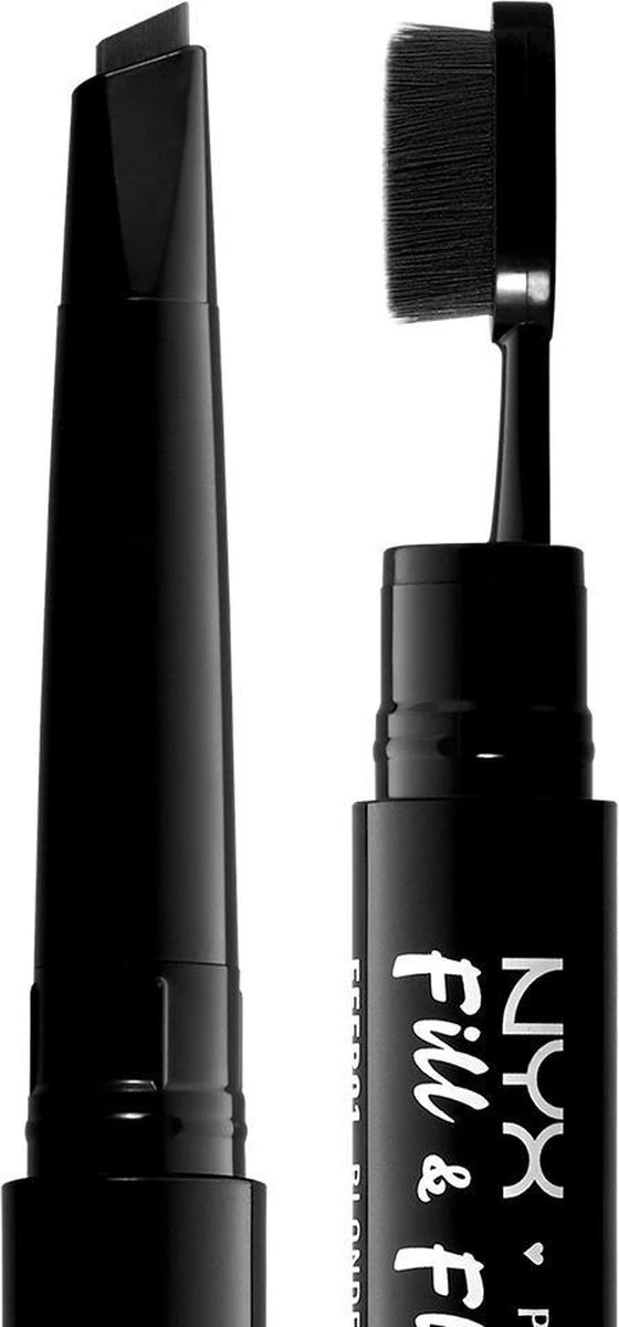 NYX Professional Makeup Fill & Fluff Eyebrow Pomade Pencil - FFEP08 Black - Wenkbrauw Potlood - 0,2 Gr 4 NYX Professional Makeup Fill & Fluff Eyebrow Pomade Pencil - FFEP08 Black - Wenkbrauw Potlood - 0,2 Gr - Afbeelding 2
