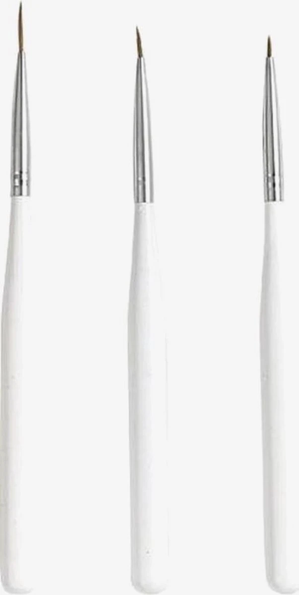 Merkloos Striper Nail Art Penseel/Nail Art Kwast/3 Stuks 3 Merkloos Striper Nail Art Penseel/Nail Art Kwast/3 Stuks