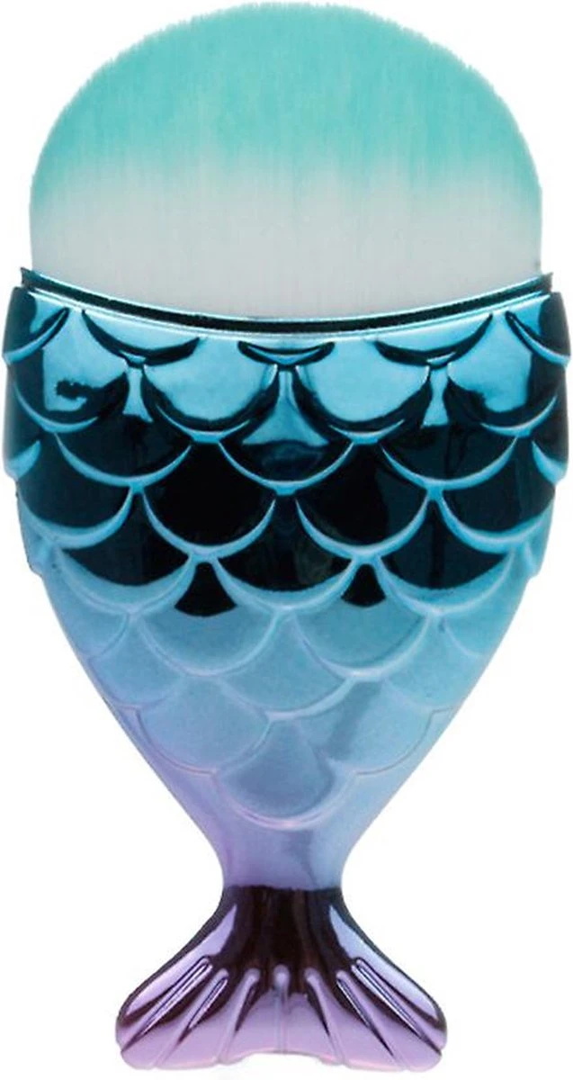 Mermaid Brush- Make Up Borstel- Foundation- Kwastje 3 Mermaid Brush- Make Up Borstel- Foundation- Kwastje