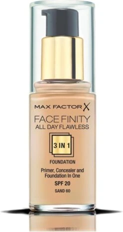 Max Factor All Day Flawless 3 In 1 Foundationmake-up Pompflacon Crème 30 Ml 6 Max Factor All Day Flawless 3 In 1 Foundationmake-up Pompflacon Crème 30 Ml -Cosmetica Winkel 639x1200