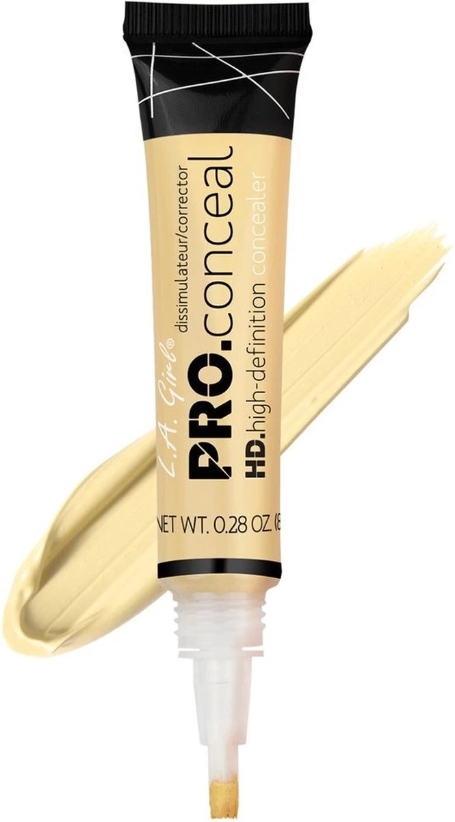 L.A. Girl - HD Pro Concealer - GC995 - Light Yellow - Corrector - Geel - Lichte Tot Medium Huid - Cruelty Free - 8 G 3 L.A. Girl - HD Pro Concealer - GC995 - Light Yellow - Corrector - Geel - Lichte Tot Medium Huid - Cruelty Free - 8 G