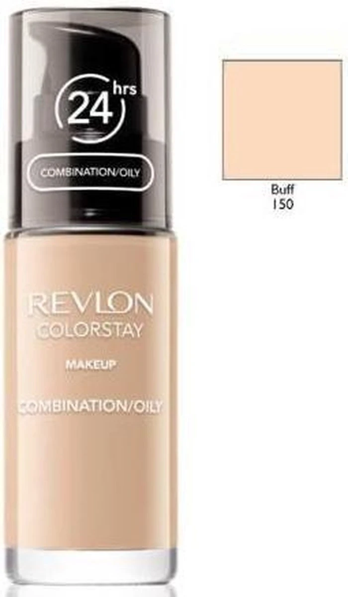 Revlon Colorstay Foundation With Pump Oily Skin - 150 Buff 10 Revlon Colorstay Foundation With Pump Oily Skin - 150 Buff - Afbeelding 8