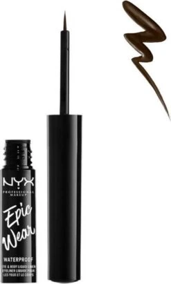 NYX Professional Makeup Epic Wear Liquid EyeLiner - Brown EWSPLL02 - 3,5 Ml 10 NYX Professional Makeup Epic Wear Liquid EyeLiner - Brown EWSPLL02 - 3,5 Ml -Cosmetica Winkel 721x1200