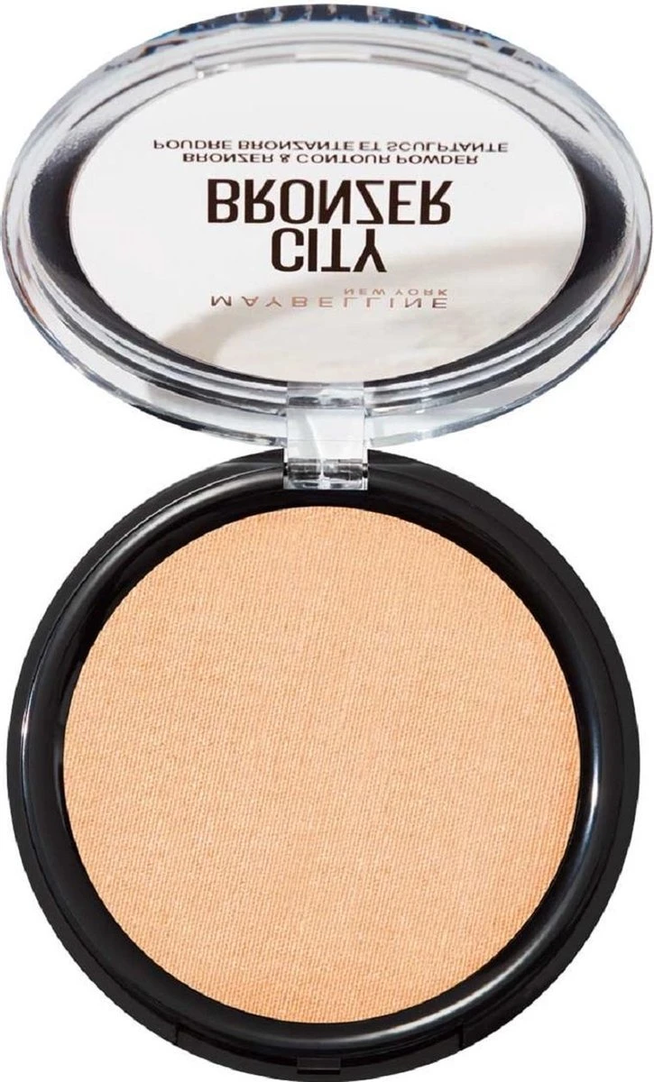 Maybelline City Bronzer Bronzer & Countour Powder - 100 Light Cool - Bronzing En Contouring Poeder - 51,4 Gr. 4 Maybelline City Bronzer Bronzer & Countour Powder - 100 Light Cool - Bronzing En Contouring Poeder - 51,4 Gr. - Afbeelding 2